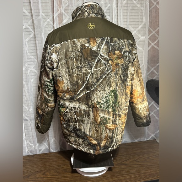 Lincoln Outfitters camouflage XL HUNTING JACKET 2 pockets No hood zip front 29”L - Picture 5 of 10
